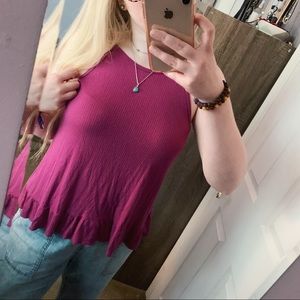 MOSSIMO dark pink tank top